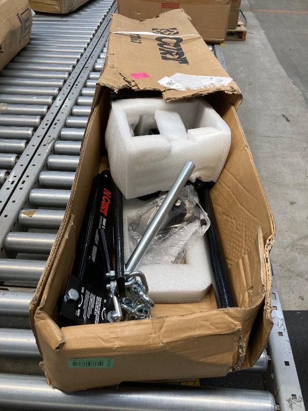 Photo 1 of ***MISSING PARTS***CURT 17063 Round Bar Weight Distribution Hitch with Integrated Lubrication and Sway Control, Up to 14K, 2-In Shank, 2-5/16-Inch Ball , Black