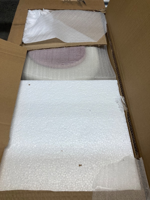 Photo 1 of ***BOX 2 OF 2 ONLY/INCOMPLETE SET**Merax Upholstered Bed Frame Full Size for Kids, Velvet Platform Bed with Bear Shaped Headboard & Bed-End Pocket, Beige