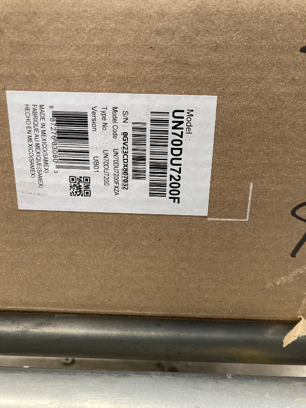 Photo 1 of ***PARTS ONLY***
SAMSUNG 70-Inch Class Crystal UHD 4K DU7200 Series HDR Smart TV w/Object Tracking Sound Lite, PurColor, Motion Xcelerator, Mega Contrast, Q-Symphony (UN70DU7200, 2024 Model)