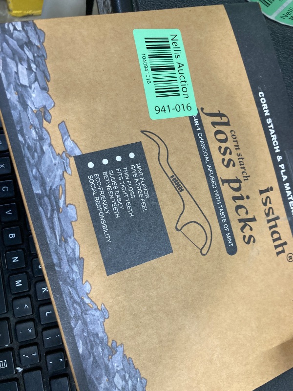 Photo 1 of  Biodegradable Floss Picks? Natural Plant Based Dental Flossers, Shred-Resistant, Compostable Corn Starch Floss Sticks for Tooth Cleaning, Oral Care, Dental Hygiene, and Gum Health