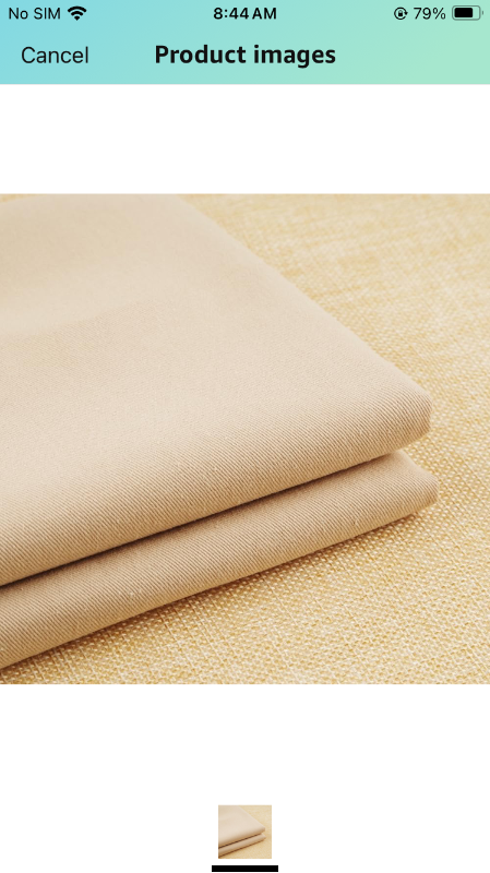 Photo 1 of 100% Cotton Twill Cloth Fabric Single-Yarn Drill Fabric for Pants, Wind Cheater, Jacket, Fashion Design Apparel Cloth by The Yard (Vanilla), 59 Inches FOR 4 PCS
