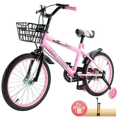 Photo 1 of ***missing parts****ARTUDATECH 14/16/18 Inch Kids Bike for Ages 3-10 Years Old Boys Girls Kid S Bikes with Training Wheels Basket Dual Brake Children Bicycle for Kids
