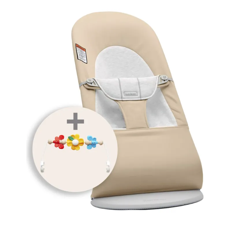 Photo 1 of **FABRIC TORN** BabyBjorn Bouncer with Flying Friends Bundle