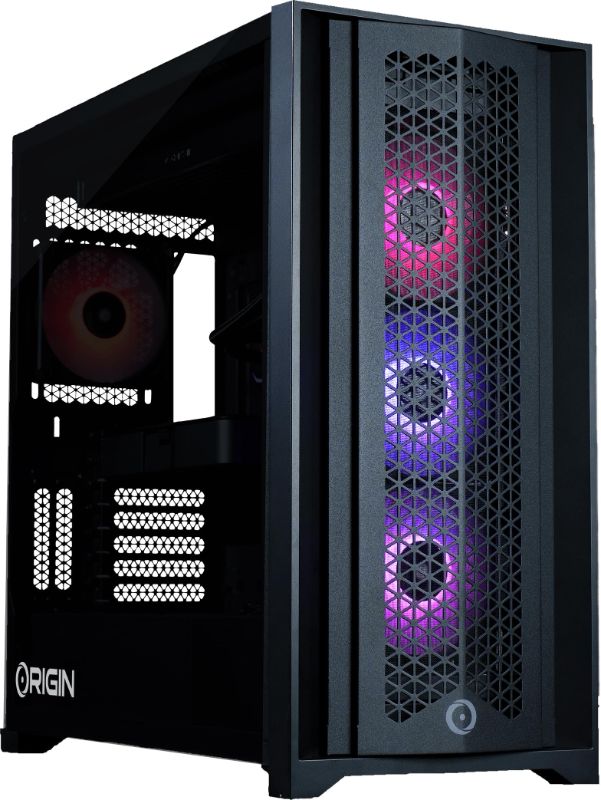 Photo 1 of ***PARTS ONLY/BROKEN GLASS/MISSING PIECES**Origin PC Neuron Gaming PC – Liquid Cooled Intel® Core™ Ultra 7 265K CPU – NVIDIA® GeForce RTX™ 5070 GPU – 32GB Corsair Vengeance RGB DDR5 Memory – 2TB M.2 SSD – Black