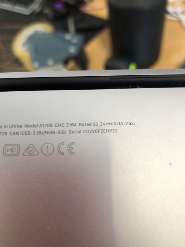 Photo 1 of Apple MacBook Air MVFK2LLA, 13 Inches 1.6GHz dual-core Intel Core i5, 8GB RAM, 128GB - Silver (Renewed)*** The screen has vertical lines more likely on the left side of the screen ***