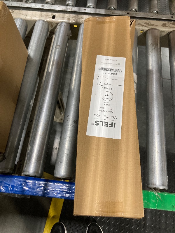 Photo 1 of Extra Long Curtain Rods for Windows 32 to 170 Inch, 1 Inch Black Heavy Duty Curtain Rods for Patio, Farmhouse, Bedroom, Living Room, Adjustable Metal Drapery Rod (A1,Black,32"-170")