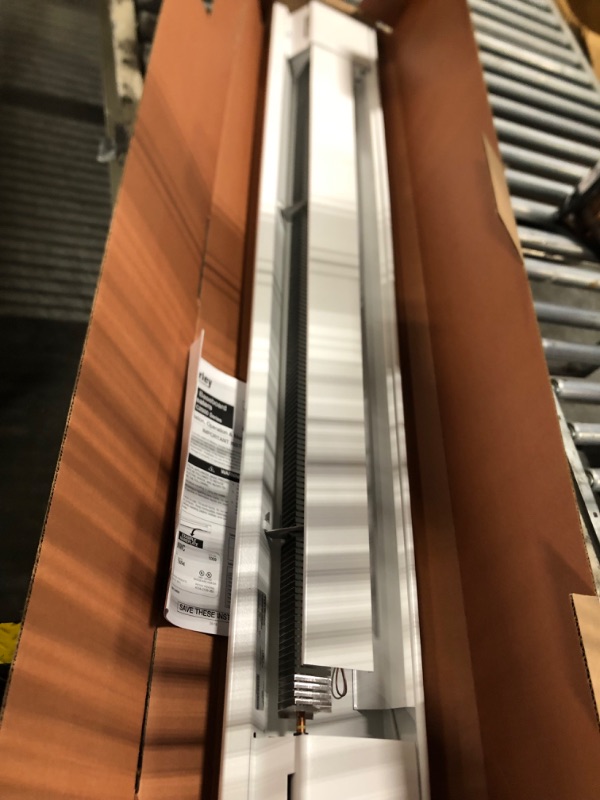 Photo 1 of Cadet F Series 48" Electric Baseboard Heater (Model: 4F1000W, Part: 09954 ), 3415/2560 BTU, 240/208 Volt, 1000/750 Watt, White
