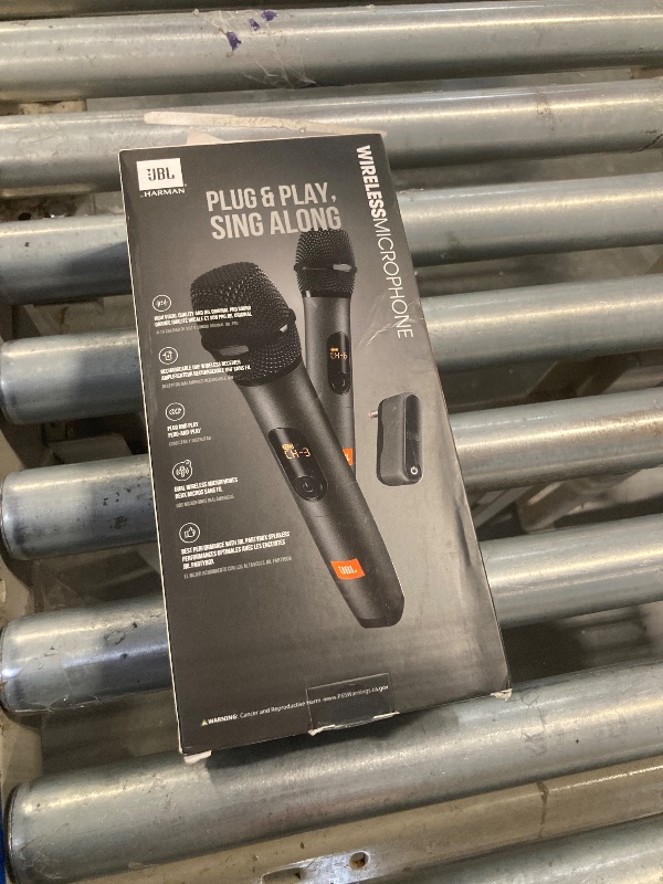 Photo 1 of JBL Wireless Two Microphone System with Dual-Channel Receiver, Black