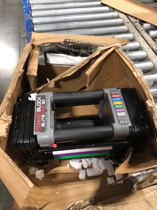 Photo 1 of ***ONLY 1 DUMBBELL***PowerBlock Elite EXP Adjustable Dumbbell Stage 1, 5-50 lb. Dumbbells, Durable Steel Build, Innovative Workout Equipment, All-in-One Dumbbells, Expandable with Expansion Kits
***Missing the magnetic weight indicator.***
