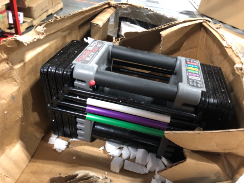 Photo 1 of ***ONLY 1 DUMBBELL***PowerBlock Elite EXP Adjustable Dumbbell Stage 1, 5-50 lb. Dumbbells, Durable Steel Build, Innovative Workout Equipment, All-in-One Dumbbells, Expandable with Expansion Kits
***Missing the magnetic weight indicator.***
