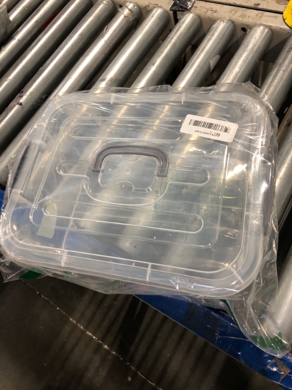 Photo 1 of ****SINGLE CONTAINER**** Kekow 2-Pack Clear Storage Latch Box, Plastic Containers with Lids, 8 L