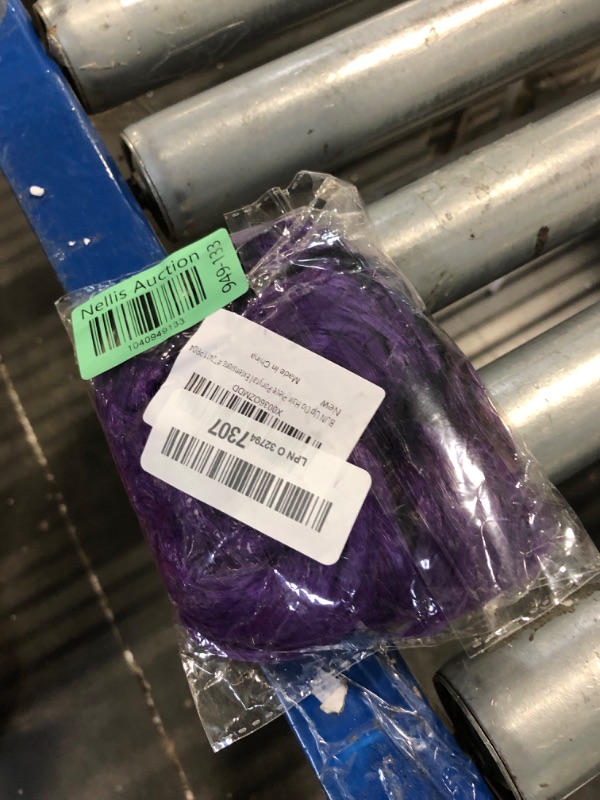 Photo 1 of 1 Piece Hair Bun Hair Piece Scrunchies Thick Up-do Synthetic Wig With Elastic Rubber Band Messy Bun Curly Wavy Donut Ponytail Hair Extension Hair Accessories For Women Girls (Purple, F120-T2411PR04)