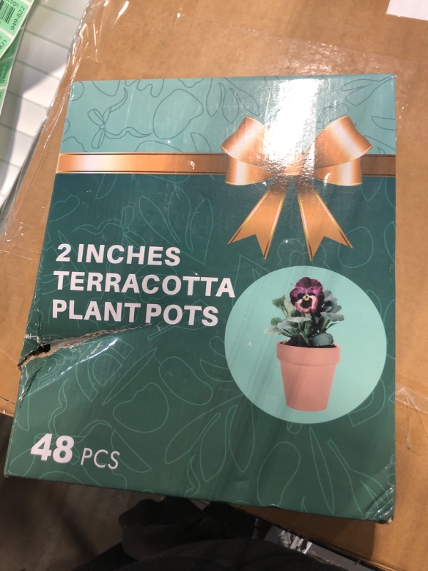 Photo 1 of **MISSING ONE**
vensovo 48 Pcs 2" Tiny Terracotta & Terra Cotta Pots with Drainage - Small Mini Clay Ceramic Pottery Planter Ideal for Indoor/Outdoor Plants, Crafts, Wedding Favors
