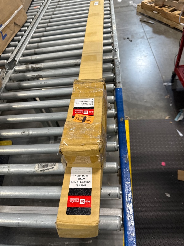 Photo 1 of Rod Desyne Bach Decorative Traverse Rod w/Rings, 66-120 inch, Cocoa