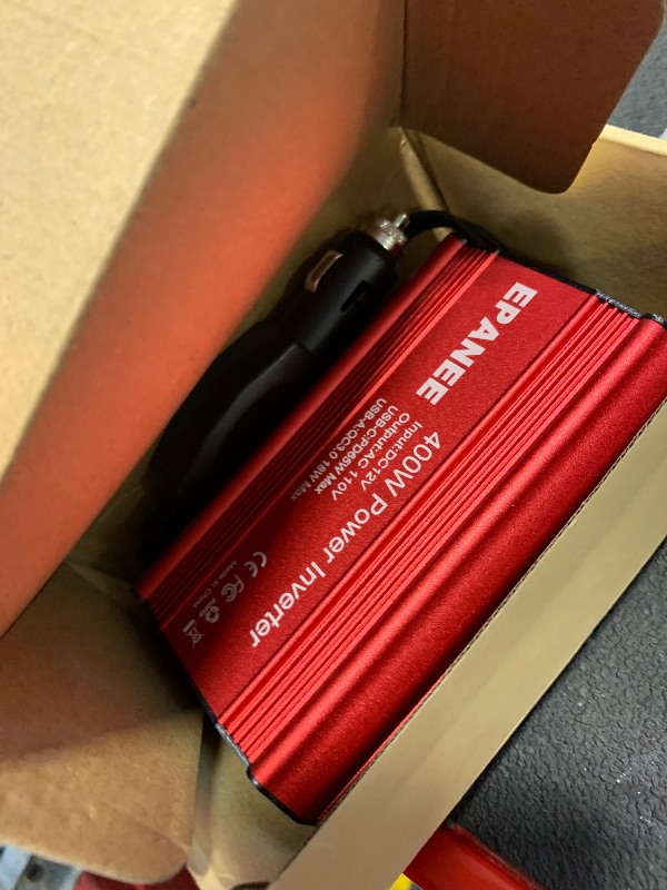 Photo 1 of 400W Power Inverter 12V DC to 110V AC, Car Charger Plug in Adapter Outlet with PD 65W USB-C&QC 18W Port, Portable Power Converters for Laptop Vehicles Camping Road Trip Essentials Adults