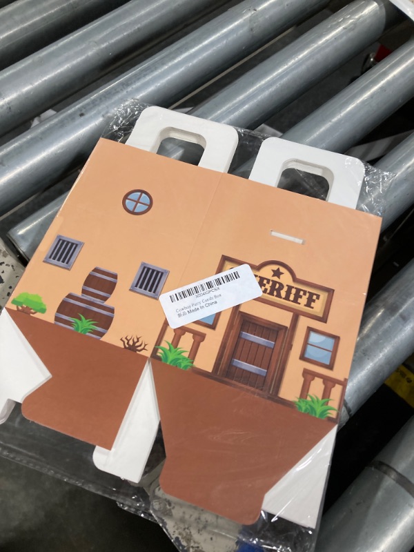 Photo 1 of 16 Packs of Western Cowboy Gift Box Wild Western Party Candy Box Western Cowboy Theme Birthday Party Decorations