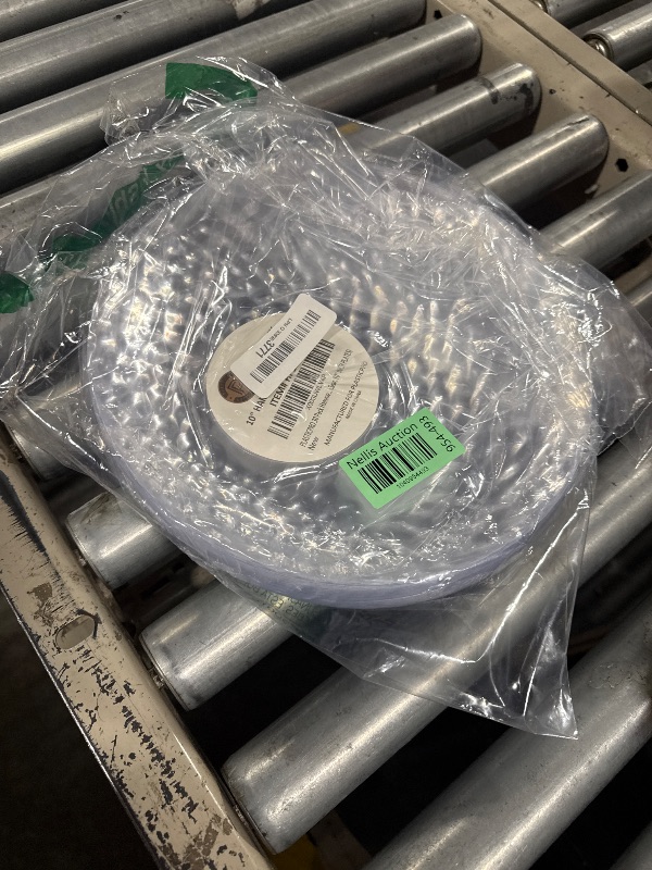Photo 1 of PLASTICPRO 30 Pack Heavyweight Disposable Plastic Plates - Elegant Clear Hammered Platsic Party Dishes (Clear, 10'' INCH PLATES)
