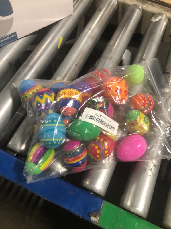 Photo 1 of 24 Pack Prefilled Easter Eggs with Squishy Toys Inside Bright Colorful Easter Eggs with Fidget Toys Great for Kids Toddlers Easter Basket Stuffers Eggs Fillers Gifts (Easter Squishy)