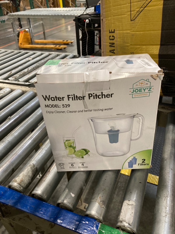 Photo 1 of Brita Large Water Filter Pitcher for Tap and Drinking Water, Includes 1 Standard Filter, BPA-Free, Lasts Two Months, 10-Cup Capacity, Bright White