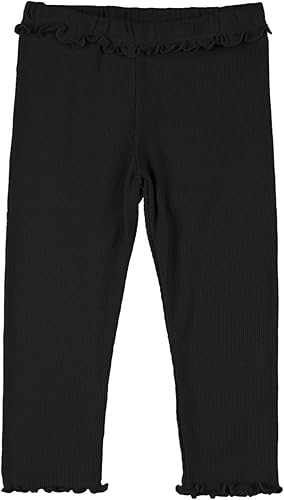 Photo 1 of Haloumoning Baby Girls' and Toddler Ribbed Ruffle Pants Fall Pull on Elastic Waist Bottoms Outfits
