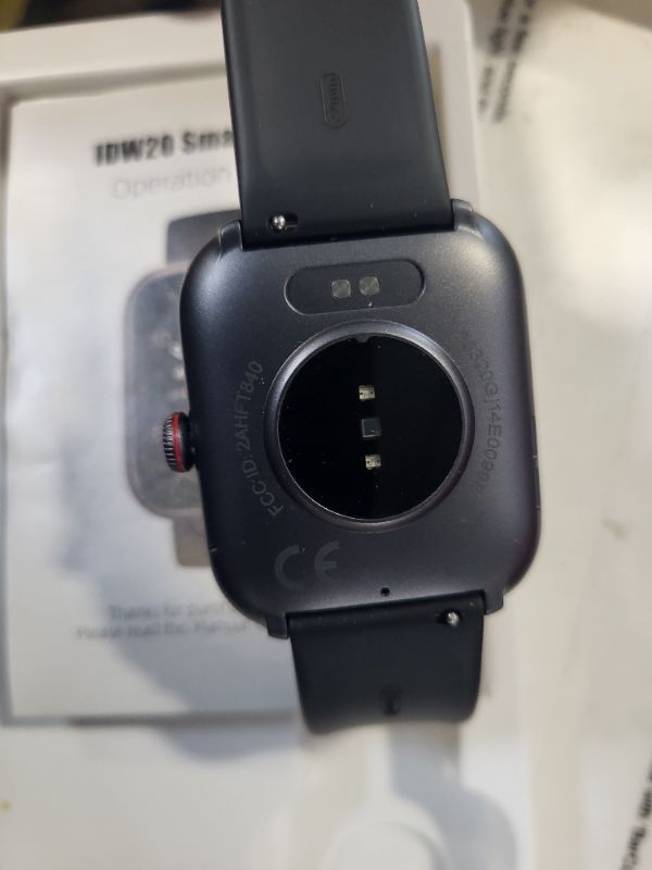 Photo 1 of **CHARGER MISSING**
ENOMIR Smart Watch for Women Men (Answer/Make Calls) Compatible with iPhone/Android/Samsung, Alexa Built-in, [1.91" HD Screen] Waterproof Fitness Watch with Heart Rate/Sleep/SpO2 Monitor(Black)