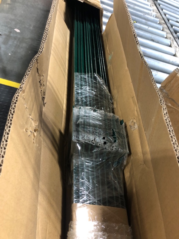Photo 1 of (4 Sizes: 4-5-6-7 Feet) LADECH 6 Feet Sturdy Duty Metal Fence Post with 40 Zip Ties & 25 Post Clips– Garden U Posts for Fencing (6 Feet - Light - Set 10)
