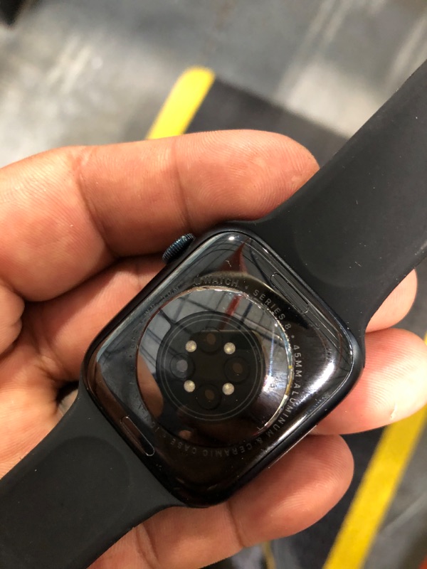 Photo 1 of ***LOCKED***Apple Watch Series 8 (GPS, 45mm) Midnight Aluminum Case with Midnight Sport Band (Renewed Premium)