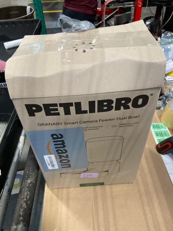 Photo 1 of PETLIBRO Automatic Cat Feeder with Camera for Two Cats, 1080P HD Video with Night Vision, 5G WiFi Pet Feeder with 2-Way Audio for Cat & Dog, Low Food & Motion & Sound Alerts, Dual Tray, Black 5L