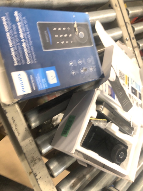 Photo 1 of **MISSING SEVERAL PIECES**Philips Fingerprint Keyless Entry Door Lock with App Control, Front Door Smart Lock Deadbolt, 9Months Battery, IP53 Waterproof, BHMA Grade 3-Matte Black