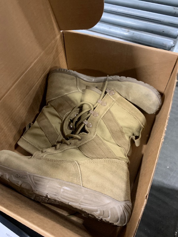 Photo 1 of TACTICAL RESEARCH TR Mini-Mil TR105 8 Inch Tactical Boots for Men, Coyote - 9.5 R