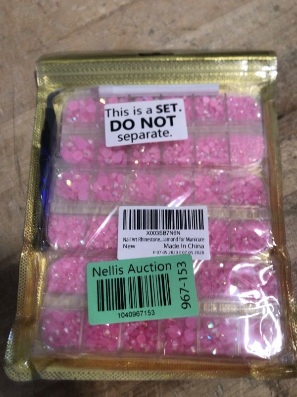Photo 1 of 5000PCS Resin Rhinestones with Tweezers for Crafting, 2/3/4/5/6mm Flatback Jelly Rhinestones, 3 Box Pink AB Non Hotfix Crystal Gems for DIY Crafts Mugs Tumblers Clothes Makeup Nail