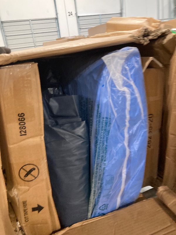 Photo 1 of Intex 28241EH Metal Frame Above Ground Swimming Pool Set: 15ft x 48in – Includes 1000 GPH Cartridge Filter Pump – Removable Ladder – Pool Cover – Ground Cloth