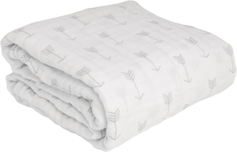 Photo 1 of 4-Layer Muslin Cotton Baby Blanket (Pack of 1) | Ultra-Soft 45" x 50" Bedding Quilt for Newborns & Infants | Breathable & Pre-Washed
