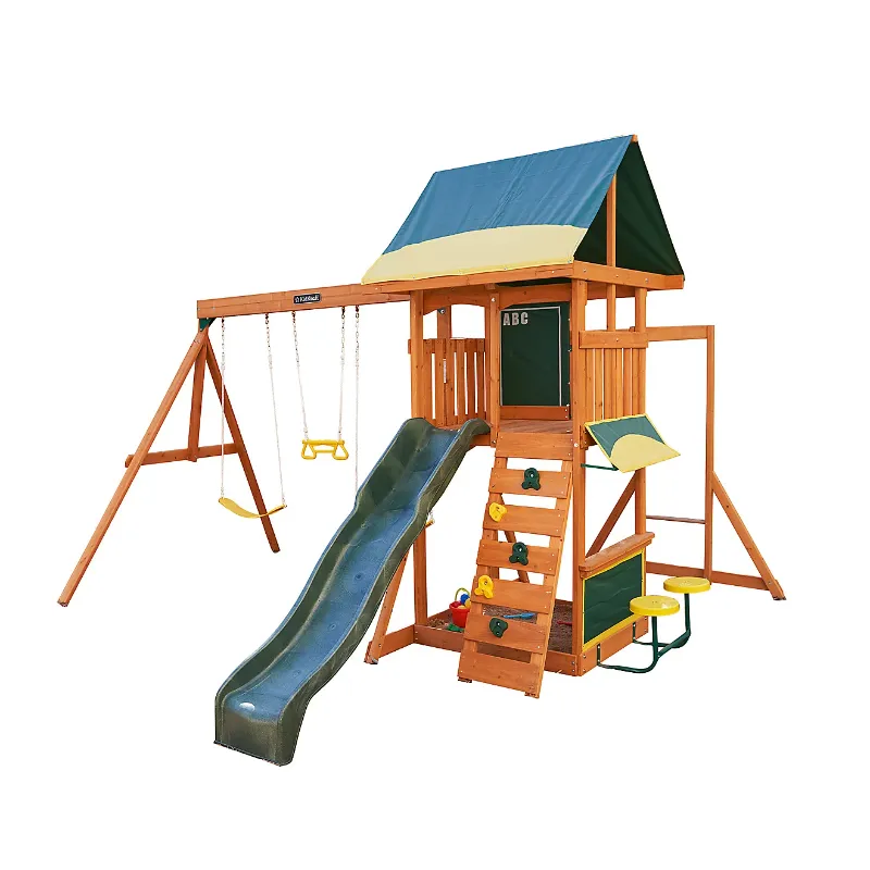 Photo 1 of **TWO BOXES** KidKraft Brightside Wooden Swing Set/Playset
