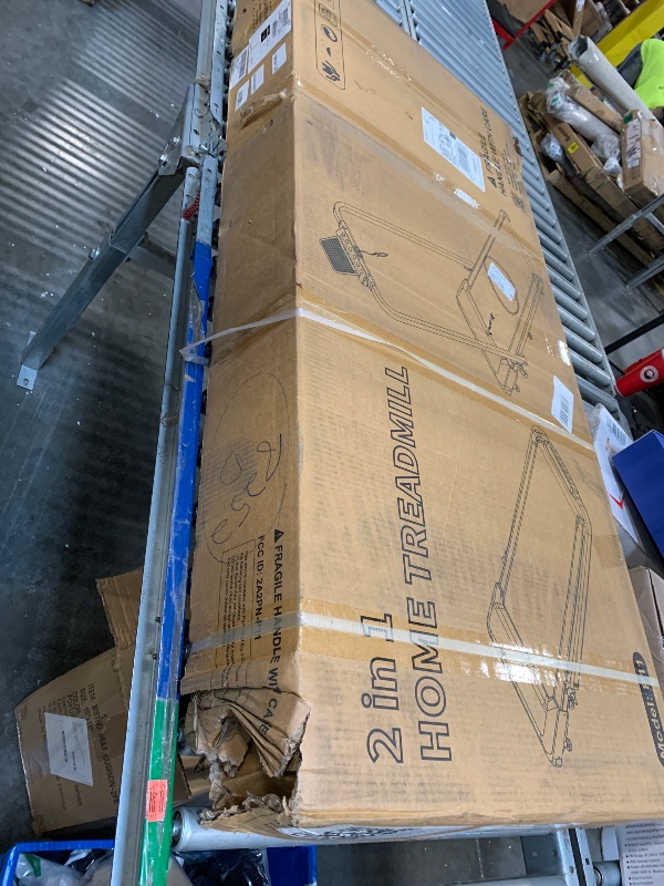 Photo 1 of **FACTORY SEALED** Acezoe Walking Pad Under Desk Treadmill with Incline, 2 in 1 Foldable Treadmills for Home Small Office, 300 lbs Capacity, Portable Compact Walking Treadmill with Remote Control, LED Display and Apps