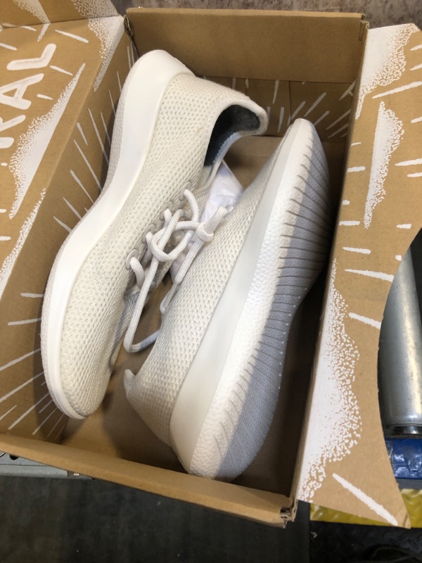 Photo 1 of Allbirds Women’s Tree Runners Everyday Sneakers, Machine Washable Shoe Made with Natural Materials - Kaikoura White (White Sole) - 8 Medium