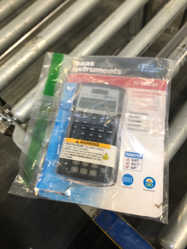 Photo 1 of Texas Instruments TI-30XIIS Scientific Calculator, Black with Blue Accents