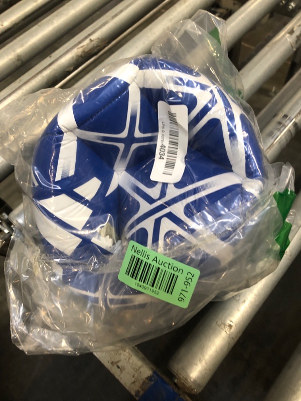 Photo 1 of *NEEDS INFLATION* adidas Unisex Starlancer Club Soocer Ball, Blue/White, 4