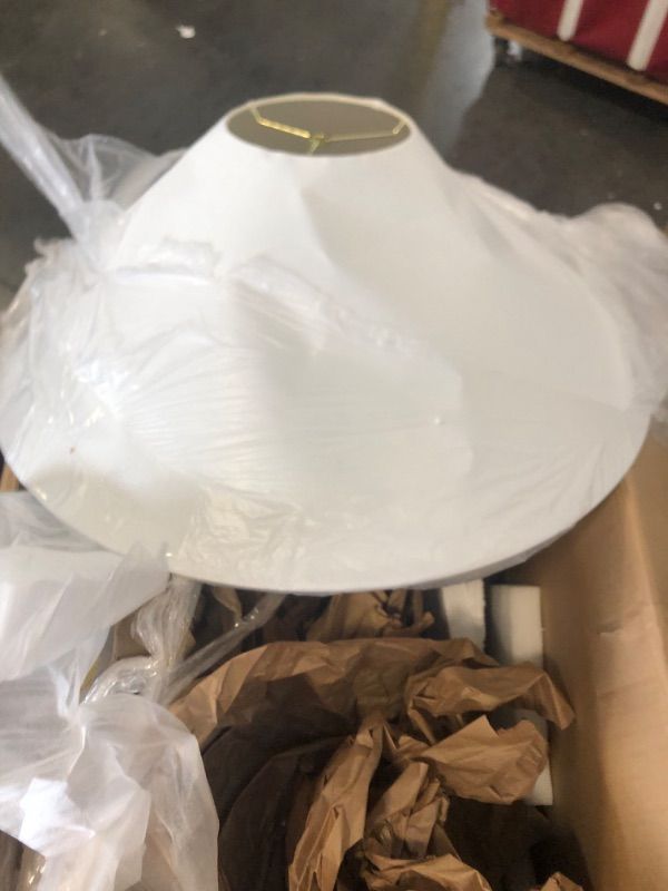 Photo 1 of Livabliss x Galey Alix Camden Ford Traditional Table Lamp, 22" H x 25" W x 25" D, Taupe