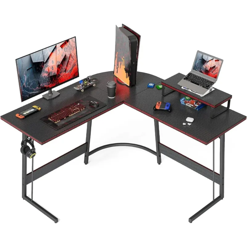 Photo 1 of ***SIMILAR ITEM*** L-Shaped Gaming Desk with Removable Monitor Stand, Computer Corner Desk