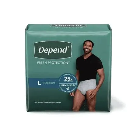 Photo 1 of  22 Depend Underwear for Men, Heavy Absorbency
