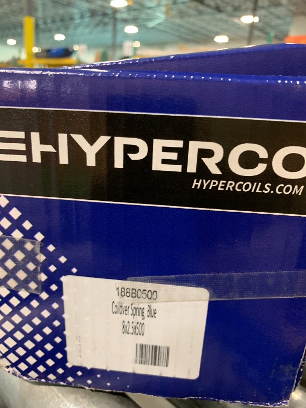 Photo 1 of **SIMILARR** Hyperco 188B0475 Blue 2.50" I.D. 8" Free Length Steel Coil-Over Spring with 475 lbs. Spring Rate