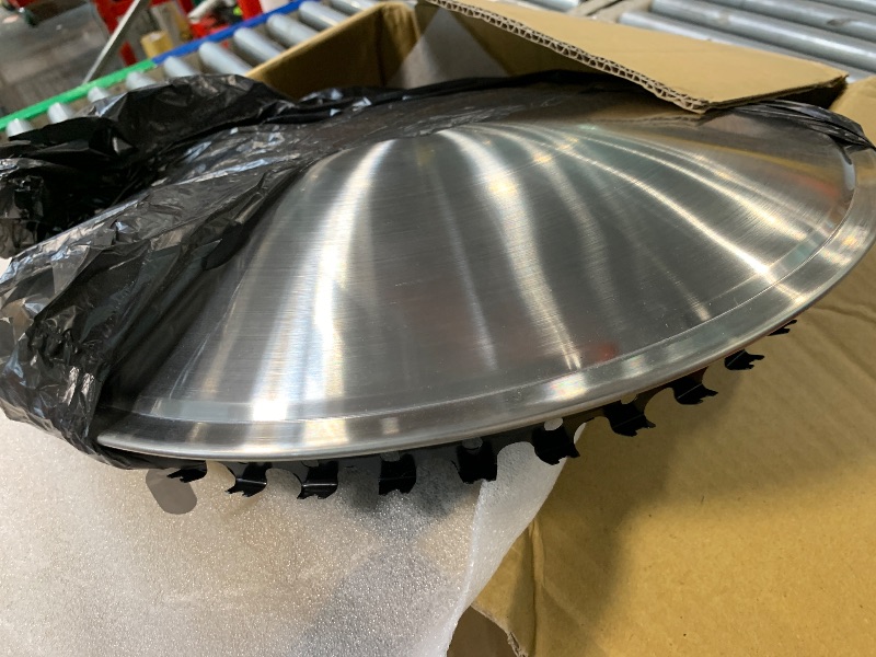 Photo 1 of *SIMILAR* Set of 4 Stainless Steel 14" Inch Full Moon Racing Discs with Metal Clip Retention System - Part #: IWCRD/14