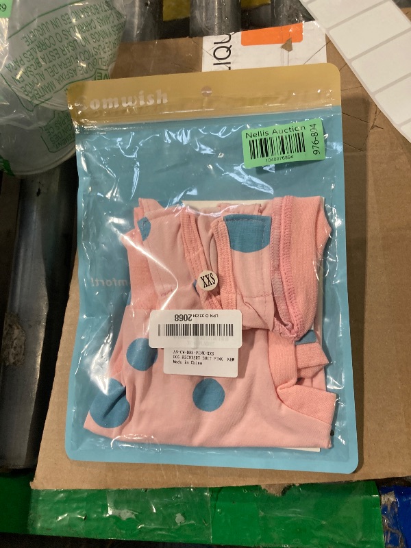 Photo 1 of Comwish Dog Recovery Suit, Professional Dog Surgery Suit Post Spay, Neuter, Abdominal Surgical Suit for Male Female Dogs Can Pee, Prevent Licking Soft Breathable Cotton Covers Wound (Pink, XX-Small)