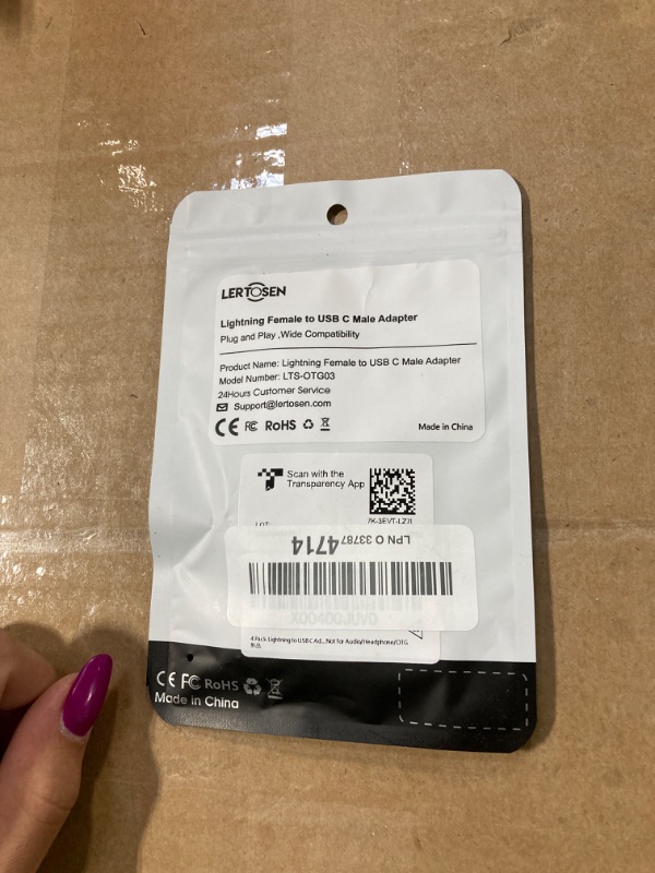 Photo 1 of 4 Pack Lightning to USB C Adapter for iPhone 15/16 Pro Max/Plus,Samsung S24,iPad Air,Fast Charging & Data Transfer,Type C Charger Connector Cable,Not for Audio/Headphone/OTG,for iPhone 16/15 Charger