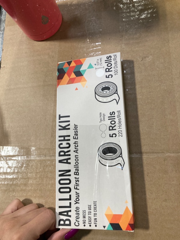 Photo 1 of Balloon Arch Kit, 82ft Easy DIY Balloon Decorating Garland Strip and 500Pcs Glue Point Dots Tape for Balloon Arch, Decorations Making