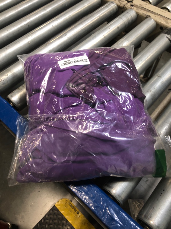 Photo 1 of VisiChenup Purple Jumpsuit for Women Elegant Mock Neck Long Sleeve Flowy Skinny Long Pantsuits Romper for Evening Party