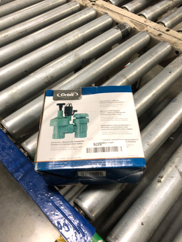 Photo 1 of 1-Pack Orbit 57623 3/4" FPT 100 Series Anti-Siphon Automatic Sprinkler Valve with Flow Control