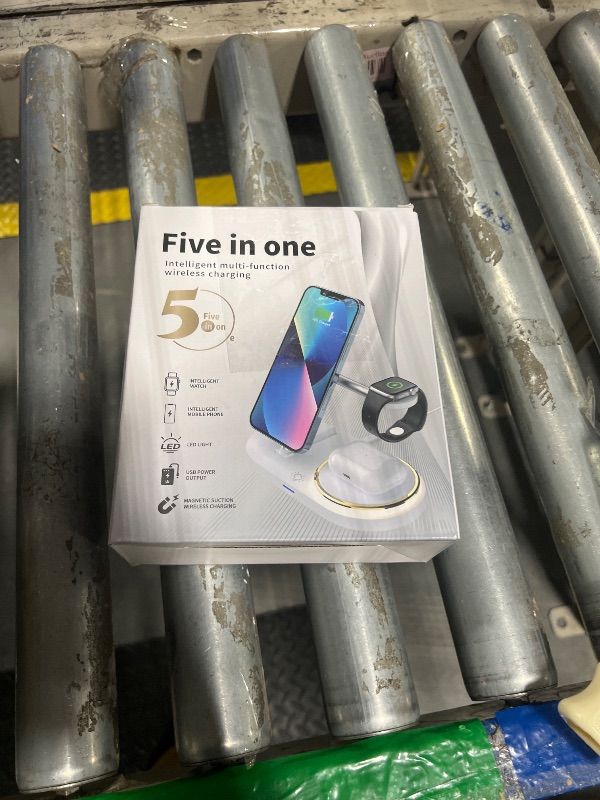 Photo 1 of 3 in 1 Cell Phone Wireless Chargers,Charging Station for Multiple Devices Apple,Fast Wireless Charger Stand for iPhone 14/13/12/11/Pro/Max,for Apple Watch,for AirPods(Black)