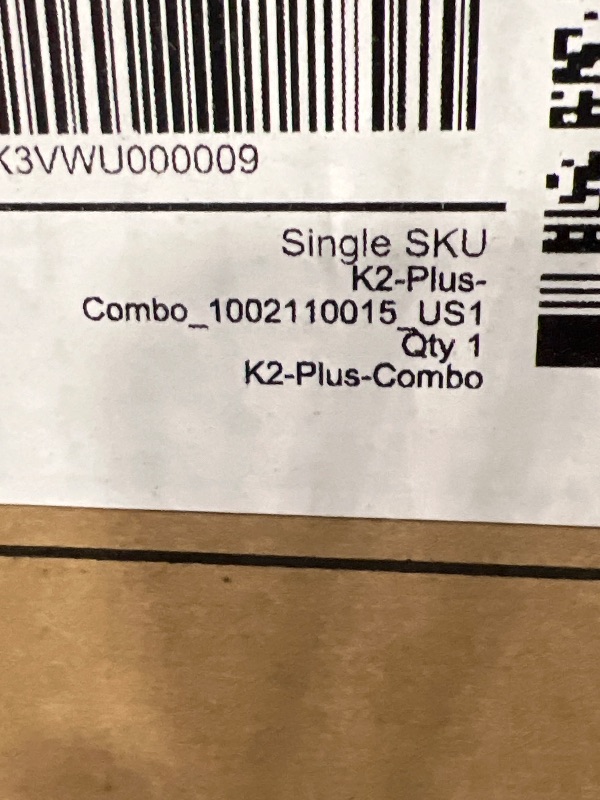 Photo 1 of Creality K2 Plus Combo 3D Printer, Multi Color Printing with New CFS, Max 600mm/s Printing Speed, Full-auto Leveling, Next-Gen Direct Drive Extruder, Dual Al Camera, Build Volume 350 * 350 * 350mm